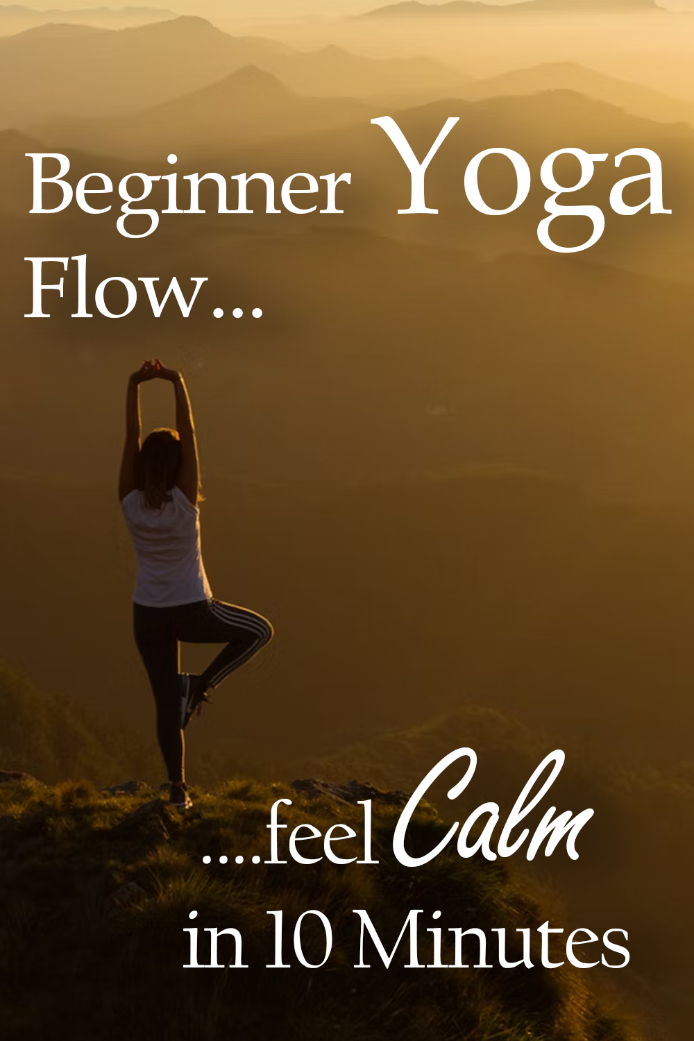Beginner Yoga Flow Feel Calm in 10 Minutes